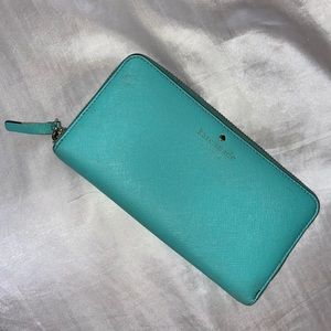 KATE SPADE blue / green wallet